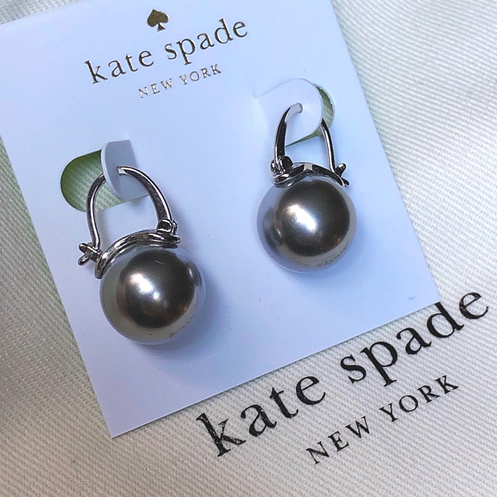 Kate Spade Shine On Gray Pearl Drops